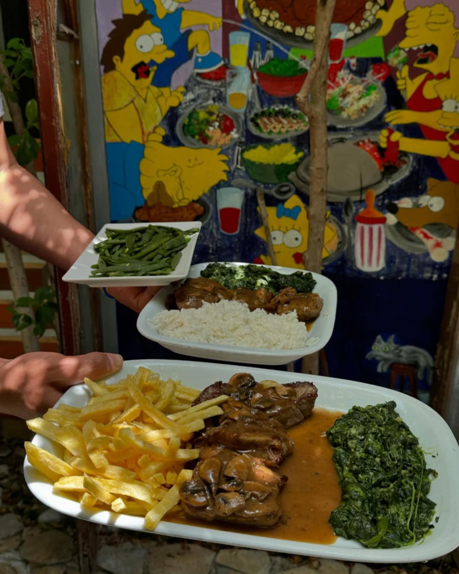 Prato de carne da casa