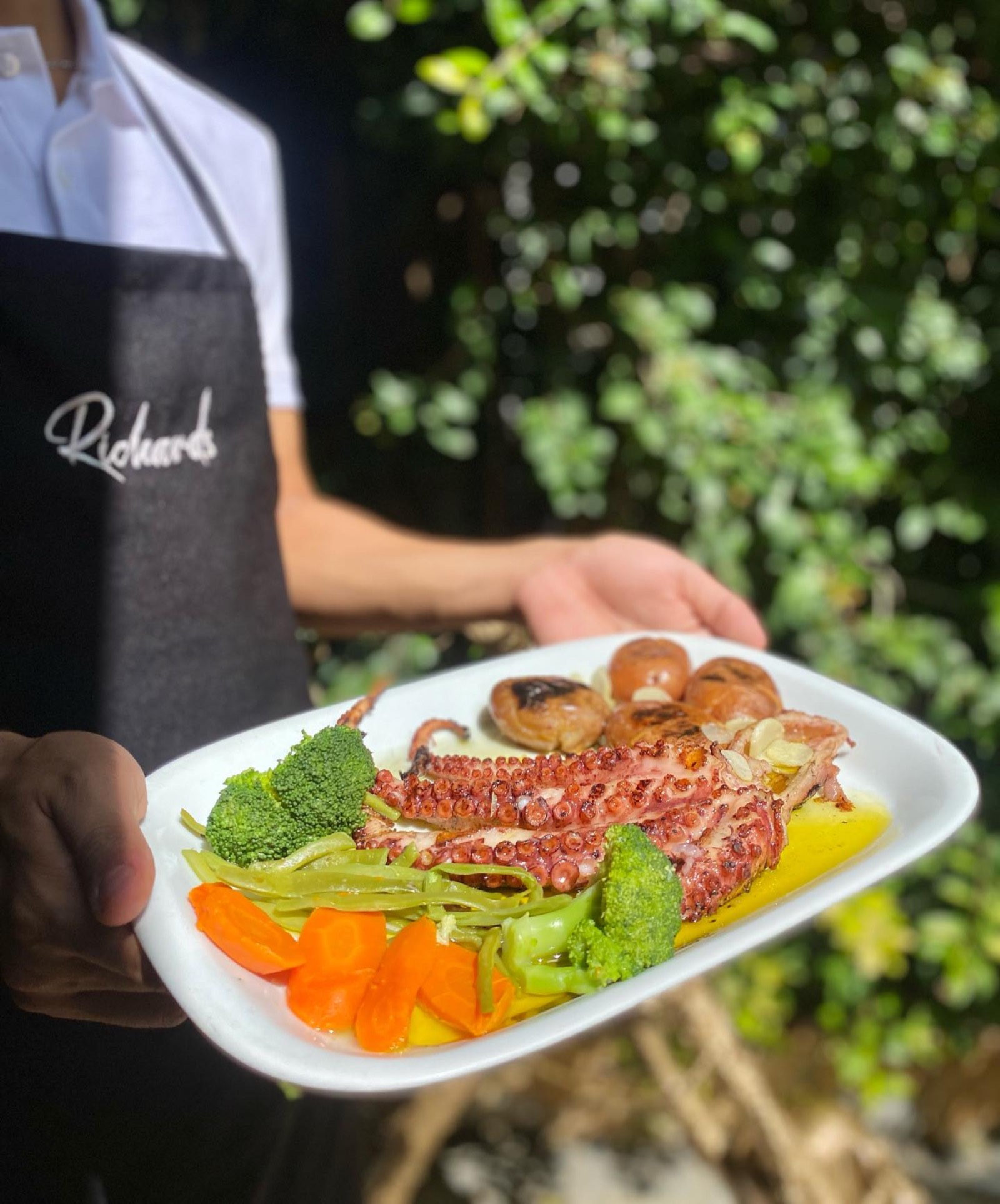 Polvo servido na nossa casa